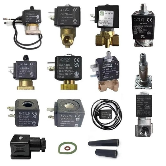 For ZB09/YB09/KT09 coffee machine extraction head water inlet solenoid valve coil drain pipe accessories