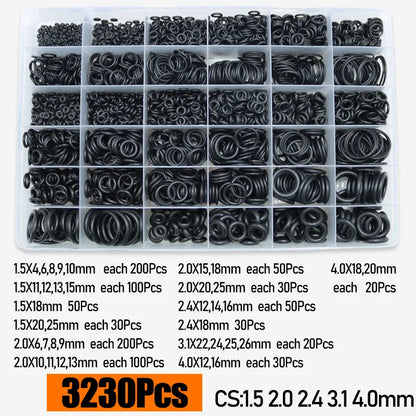 Up to 3230p O-ring Rubber NBR Seal Washer O Ring Kit Repair Faucet Pipe Car Plumbing Gasket High Temperature Oring
