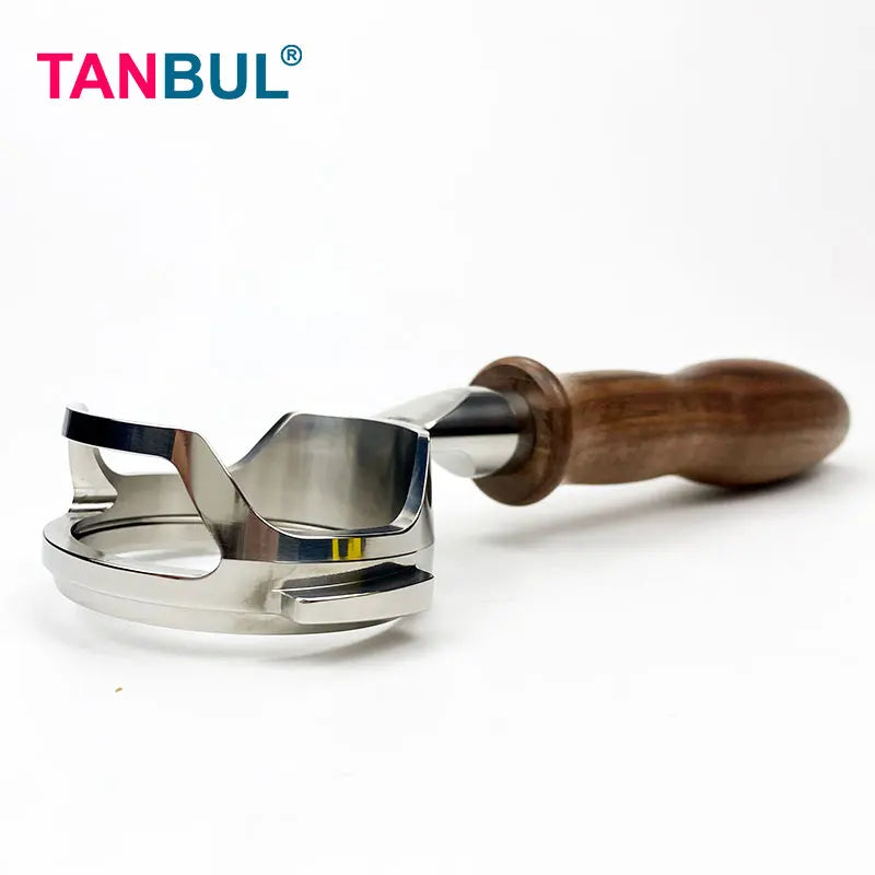 Walnut Handle Coffee Filter for 58mm Semi-Automatic Coffee Machine Bottomless E61 Design Made in China