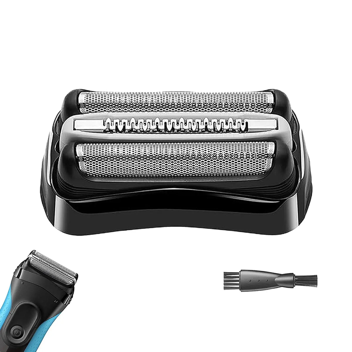 Replacement Electric Shaver Head Compatible with Braun Series 3 Electric Shavers 301S,310S,320S,330S,340S,360S,3010S,3020S,3030S,3040,black