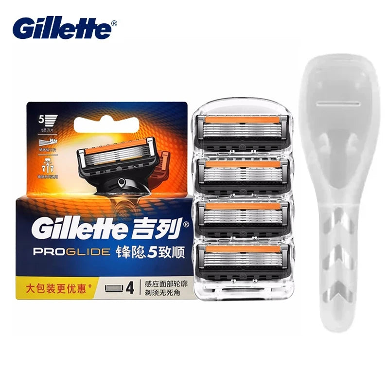 Gillette Proglide Blade 5 Layers Manual Safty Razor Blades Brand Shave Facial Beard Shaver Blades Men's Shaving Machine