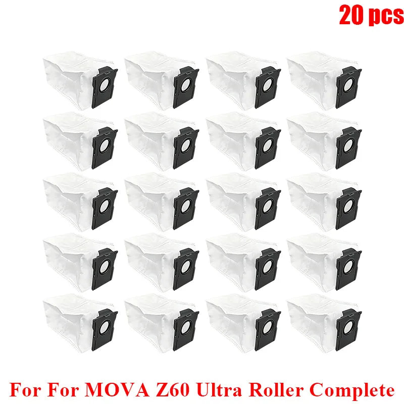 Accessories For MOVA Z60 Ultra Roller Complete/ Z60 Ultra Roller SA/ Trouver Z60 Ultra Parts Main Side Brush Mop Dust Bag Filter