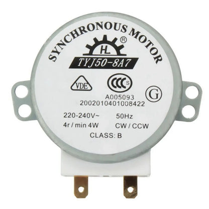 A64I Microwave Turntable Synchronous Motor AC220-240V 4 RPM CW/CCW Motor TYJ50-8A7 for