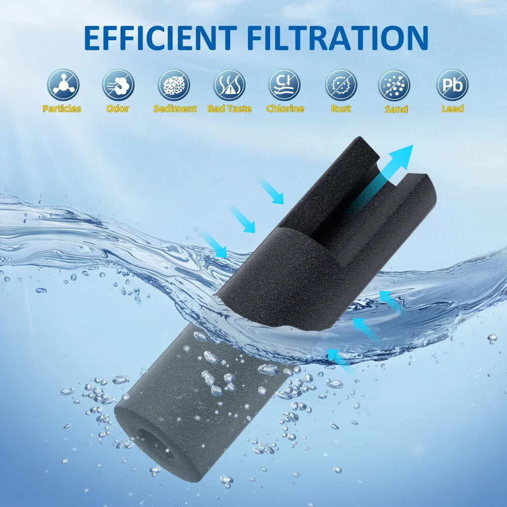 MSWF Water Filter Replacement Compatible with GE MSWF 101820A-101821B-RWF1500A-MSWFDS 3 Pcs High-Efficiency Long-Lasting