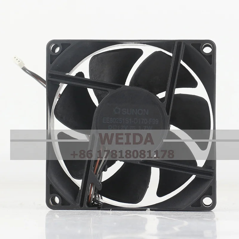 SUNON 8CM EE80251S1-D170-F99 DC12V 1.7W 80x80x25MM projector cooling fan