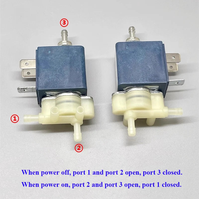 JLT P3T0301 3-Way Electric Solenoid Valve N/C N/O High Pressure AC 220V-240V 230V for Coffee Machine Steam Hot Water