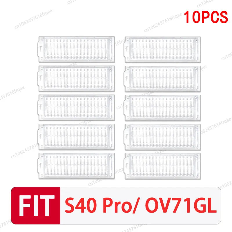 Compatible with Xiaomi S40 PRO / OV71GL Robot Vacuum Cleaner Accessories Main Side Brush Mop Cloth Filter Dust Bag Replacement Spare Parts