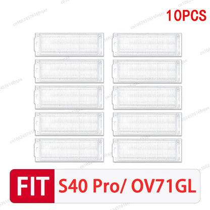 Compatible with Xiaomi S40 PRO / OV71GL Robot Vacuum Cleaner Accessories Main Side Brush Mop Cloth Filter Dust Bag Replacement Spare Parts
