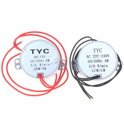 High Performance TYC-50 Synchronous Motor 5-6R/min AC 12V High Torque Stable Motor for Microwave Turntable & Display Stand