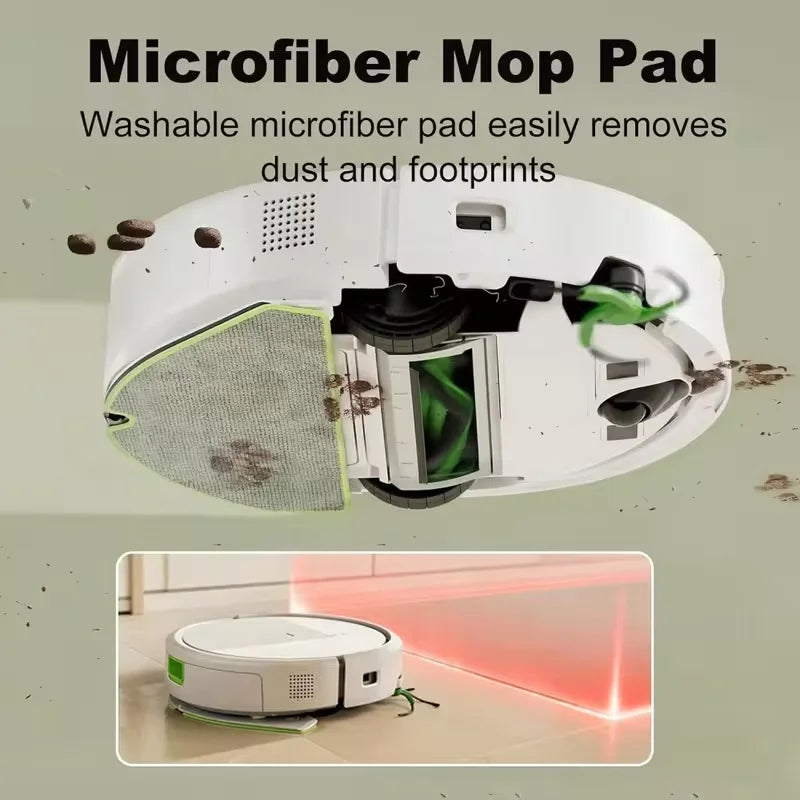 Compatible with IRobot Roomba 115 Combo/115 Combo+ Vacuum Cleaner Replacement Parts Main Roller Brush Side Brush Filter Mop Pad Dust Bag