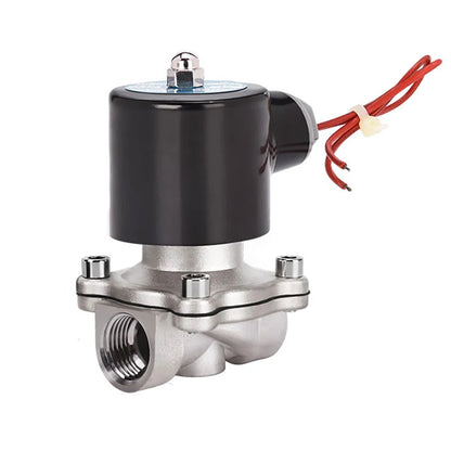 Electric Solenoid Valve Normally Closed Stainless Steel 1/2" 3/4" 1" 2" DN6-DN50 For Water Oil Air, Hvac AC220V DC24V DC12V