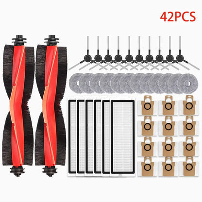 Compatible with Xiaomi Robot Vacuum X20 Max / D109GL Parts Accessories Main Brush Side Brush Hepa Filter Mop Cloth Dust Bag Replacement