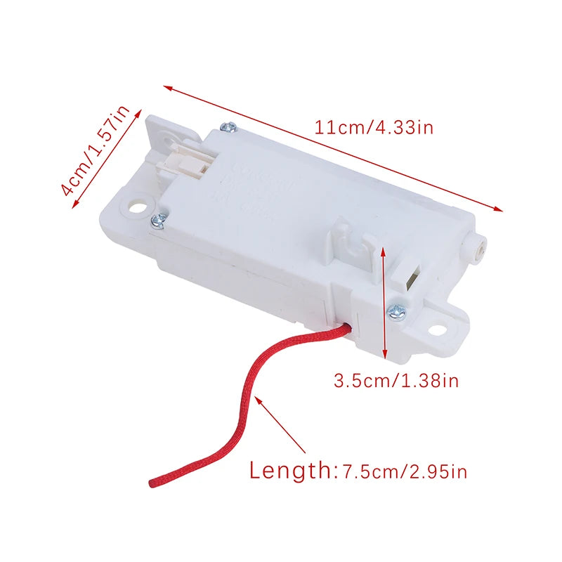Compatible with LG 1pc Washing Machine Replacement: EBF61215202 DM-PJT, T90SS5FDH, 16V, 0.95A Door Lock Switch.