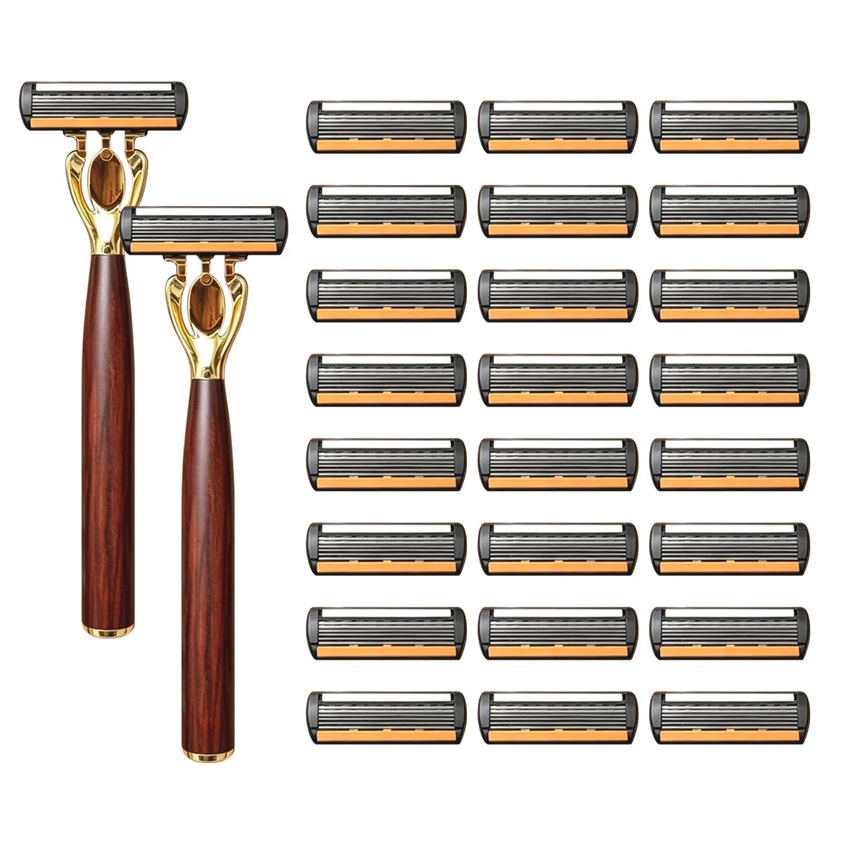 Manual Razor with Six-Layer Blades