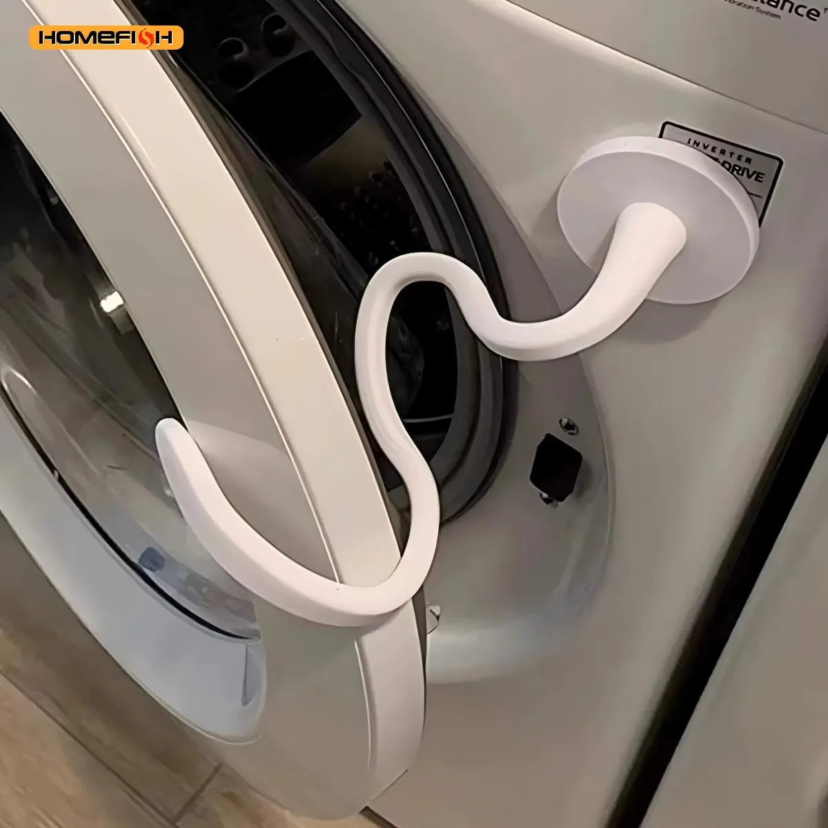 Flexible Washer & Dryer Door Prop — Black or White