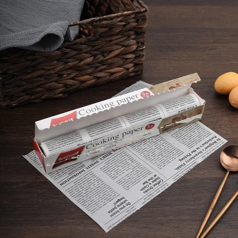 5M*30cm Parchment Paper Baking Tools Grease Paper Bread Sandwich Burger Fries Wrappers Cookie Oilpaper