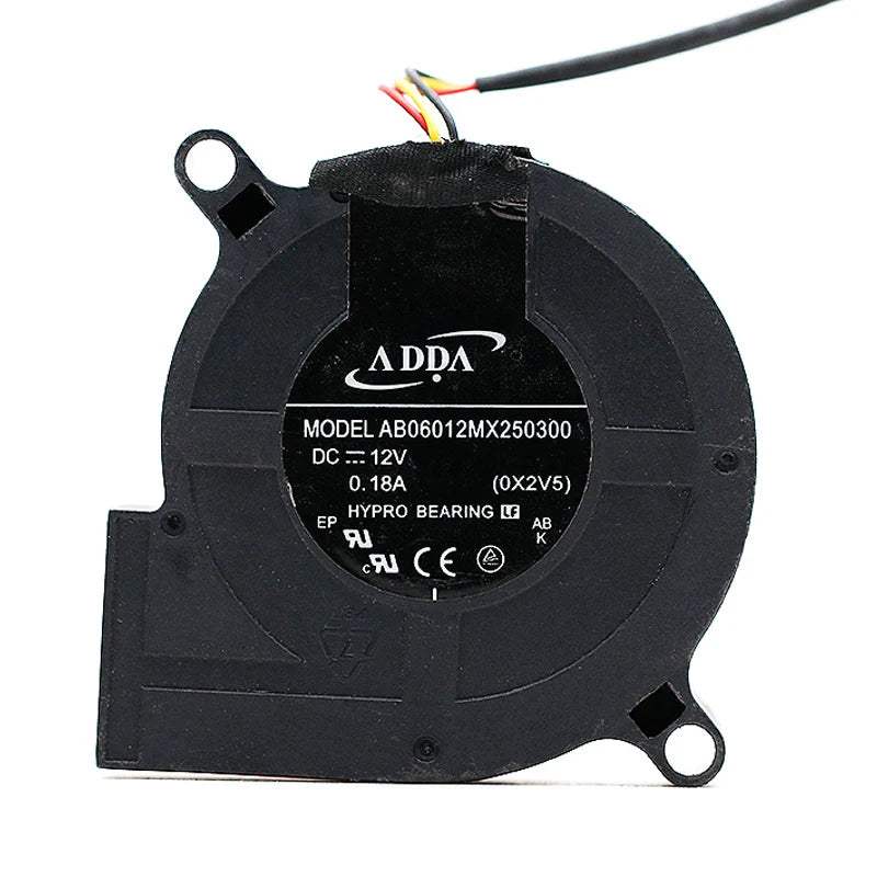 Compatible with BenQ MX703 Projector Blower Fan AB06012MX250300 60x60x25mm 12V 0.18A Cooling Cooler Turbo Fan