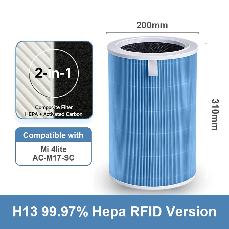Compatible with Xiaomi 4 Lite Filter M17-FLP-GL (BHR5272GL) Replacement Filter for Xiaomi Air Purifier 4 Lite M17-FLP-GL (BHR5272GL)
