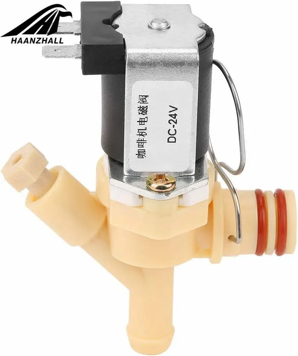 Compatible with Automatic Coffee Machine Solenoid Valve DC24V Pressure-Free Outlet Solenoid Valve Coffee Machine Control Valve
