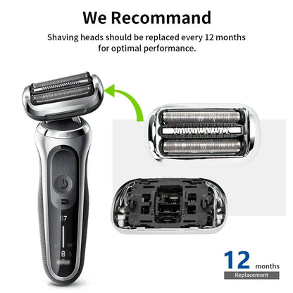 73S Replacement Shaver Head Compatible with Braun Series 7 — 1 / 2 Pack