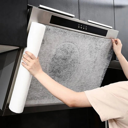 Cooker Hood Grease Filter Paper Range Hood Filter Paper Non Woven Range Hood Grease Filter Sheets Paper for Kitchen Supplies