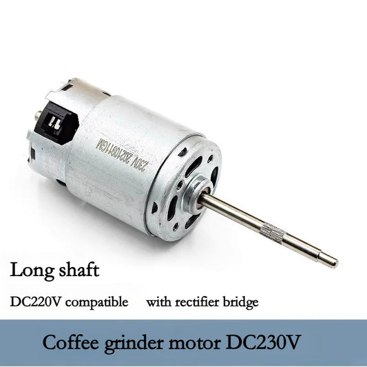 High Speed Coffee Grinder DC Motor 220-230V Long 58mm Shaft High Voltage DC Motor DIY Grinding Mixing Part
