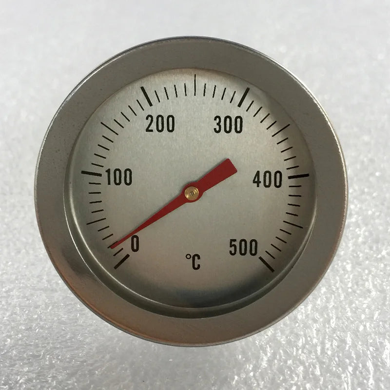 Stainless Steel BBQ Thermometer Meat Temperature Meter Barbecue Food Kitchen Cooking Grill Temperature Pit Gauge Tools 0-500℃
