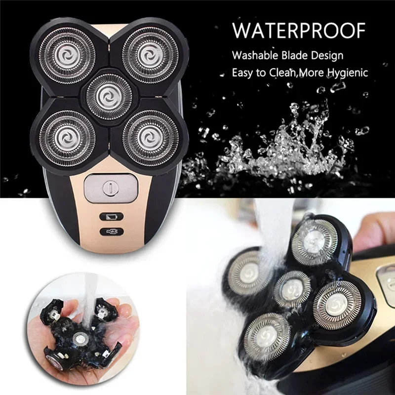 Replacement Shaver Head Electric Shaver 5 Cutter Floating Head Stainless Steel Blade