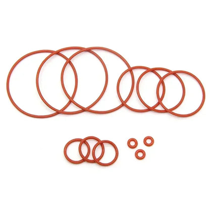 50pcs Red VMQ O Ring CS 1/2/3/4mm Sealing Washers Cooker Seal Gel Gaskets Insulated Rubber Silicon O-Rings