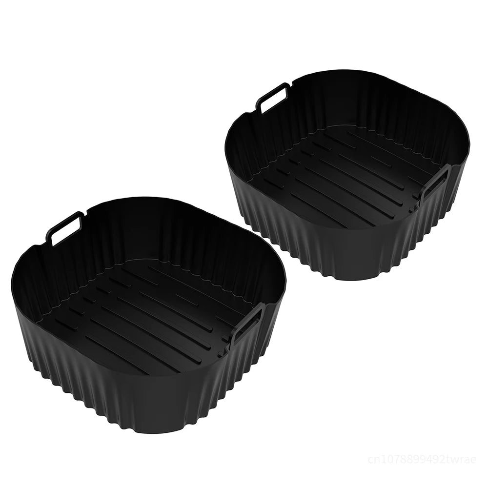 20cm Square Silicone Mould for Philips 2000 Series NA229/00 4.2L COSORI Airfryer 3.8 - 4.7L Reusable Airfryer Accessoires