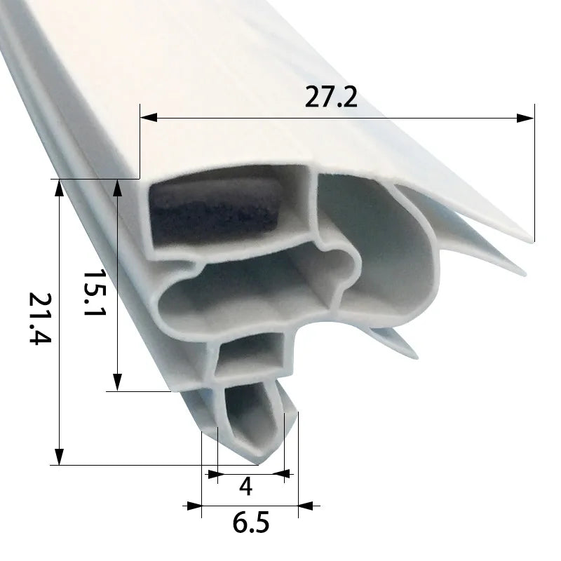 Refrigerator Door Seal — 2.5M — PVC Magnetic