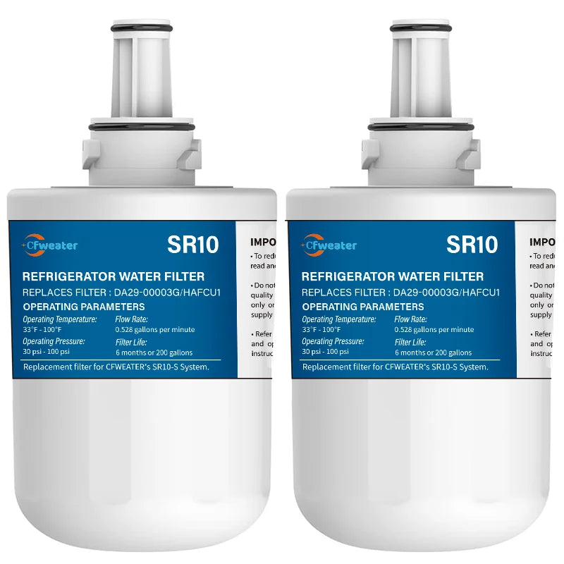 Replacement Refrigerator Water Filter Compatible with Samsung DA29 / 00003G / DA29-00003B / DA29-00003A / HAFCU1 — 1-6 Pack