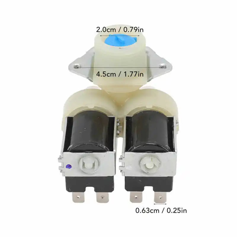 Washing Machine Water Valve Dual Heads Magnetic Inlet Valve for Cylinder Washing Machine FPS180A 220‑240V