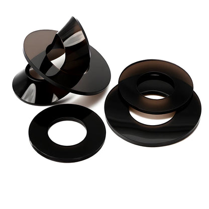 M2 M2.5 M3 M4 M5 M6 M8M10 Black Soft Hard PVC Plastic Insulation Transparent Gasket Ring Spacers Flat Washer 0.3-1mm Shock-proof