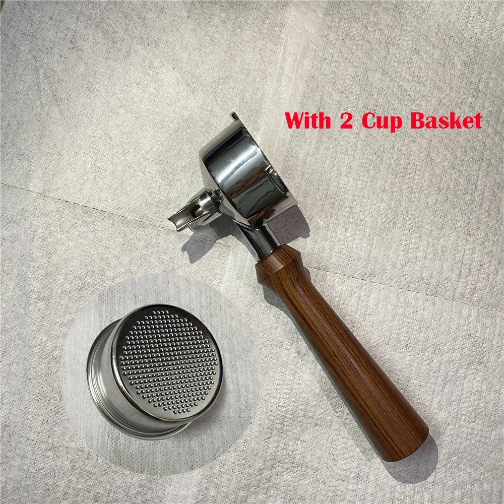 51mm Double Mouthed Coffee Portafilter For Homix/Gypas/Hibrew h11/Oster/Phico Coffee Machine Stainless Steel Coffee Handle