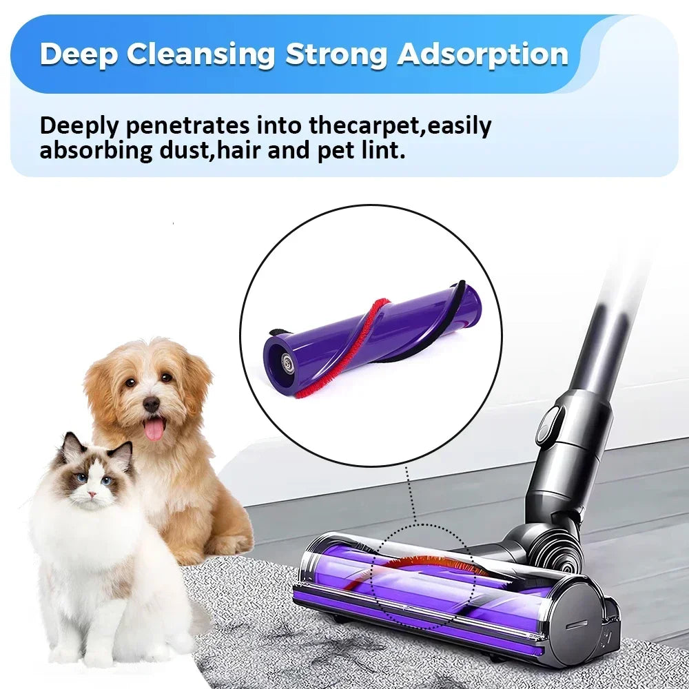 Roll Brush Replacement For Dyson V10 Vacuum Cleaner Main Brush Cleaner Head Cordless Brushroll Brush Bar Roller Part