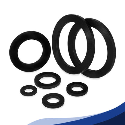 Beicai 1/8" 1/4" 3/8" 1/2" 3/4" ~ 2" BSP NBR Nitrile Rubber Washing Machine Shower Hose Washers Gaskets Thick 1.4mm-3.5mm