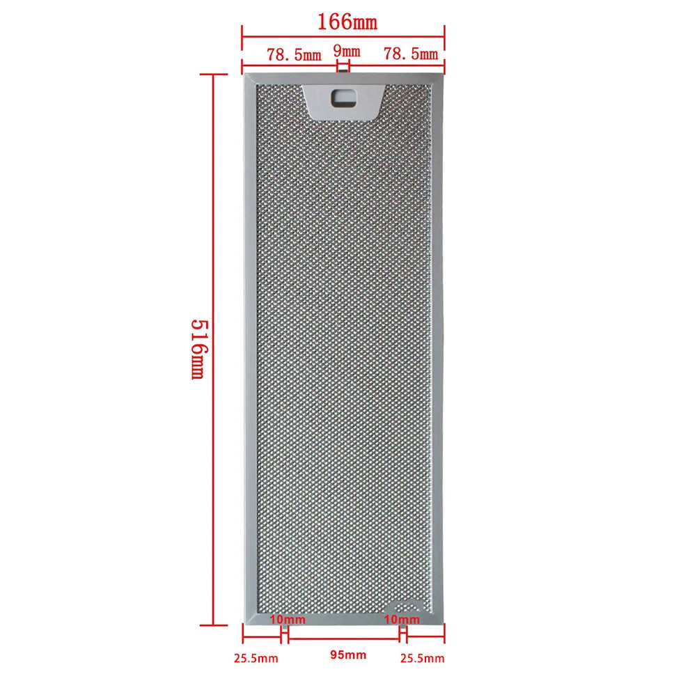 Aluminum Range Hood Filter 00660222 00660223 Cooker Hood Filter Kitchen Extractor Range Hood Grease Filter Mesh Screen Filters