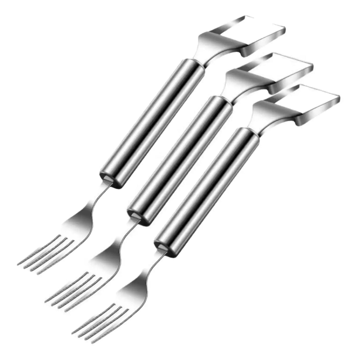 2025 Newest Watermelon Slicer Tool Stainless Steel Fruit Cutter Dual Head Watermelon Fork Melon Cutter Kitchen Gadgets