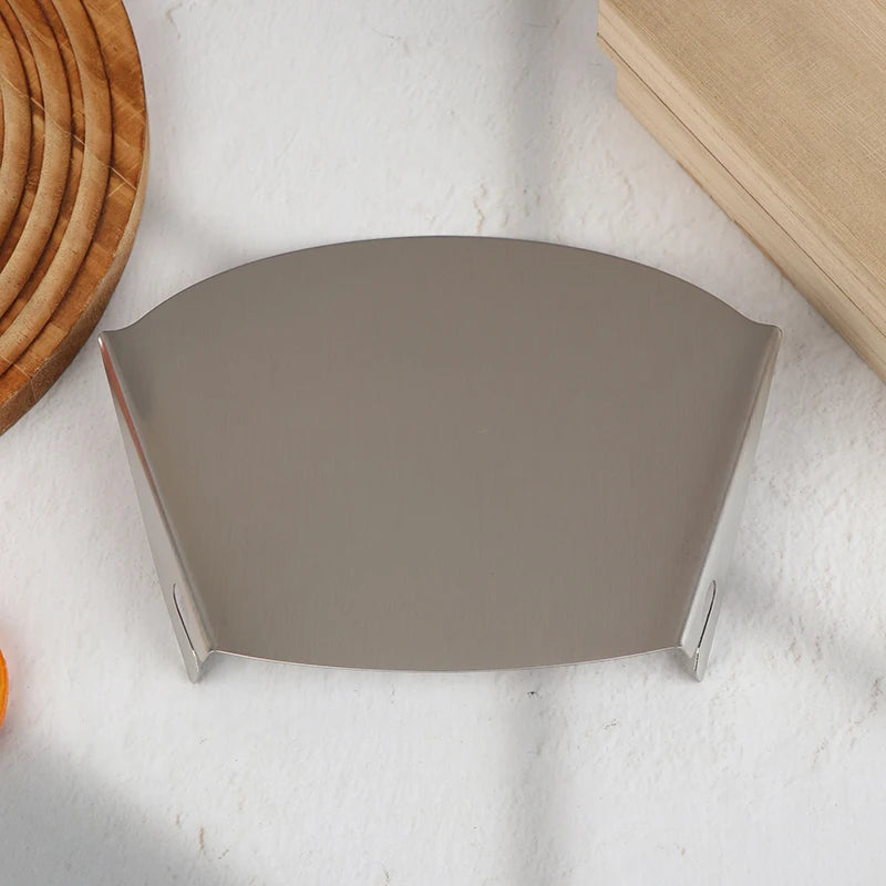 Stainless Steel Pouring Chute Shield For Mixers Splash Guard Food Processor Attachment Safety Shield For Kitchen