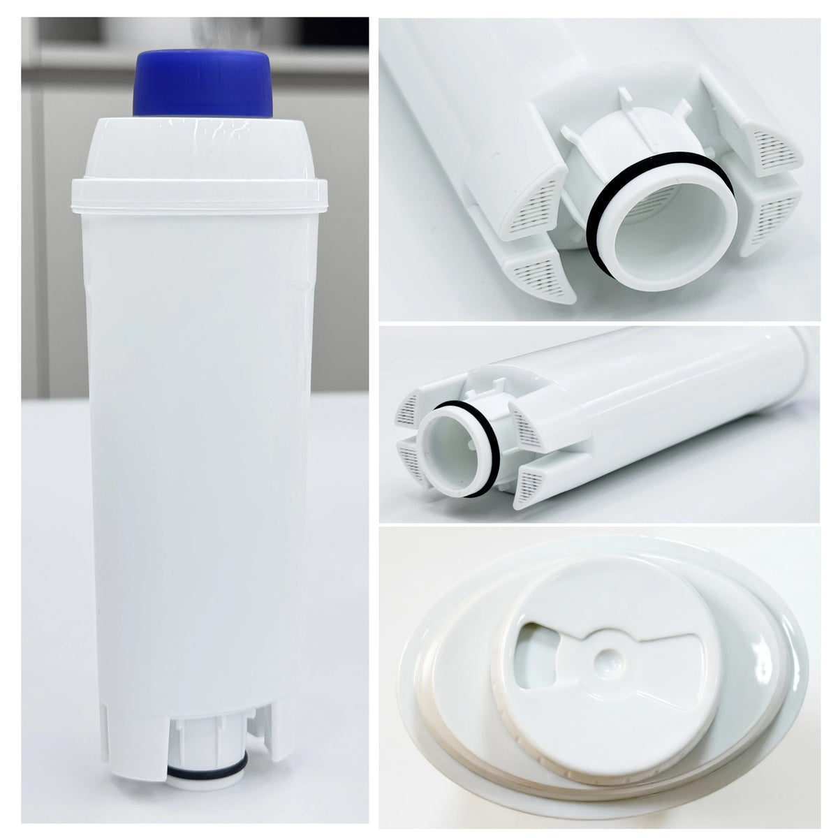 4PCS Water Filters Replacement for De'Longhi Coffee Machines, Compatible with DLSC002 Coffee Maker Water Filter Cartridges
