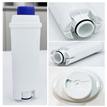 4PCS Water Filters Replacement for De'Longhi Coffee Machines, Compatible with DLSC002 Coffee Maker Water Filter Cartridges