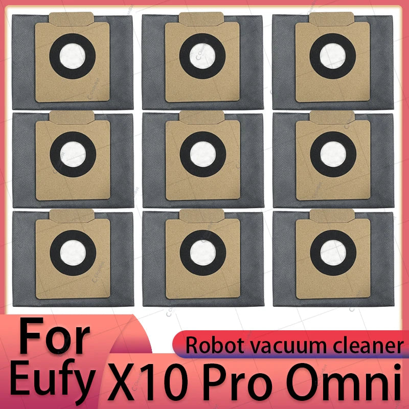 Accessories Compatible with Eufy X10 Pro Omni Robot Vacuum Dust Bag Hepa Filter Roller Side Brush Mop Cloth