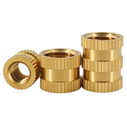 Brass Knurled Insert Nut Injection Molding M1 M1.2 M1.4 M1.6 M2 M2.5 M3 M4 M5 M6 M8 M10 Brass Thread Inserts Nuts 5-100pcs
