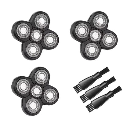 5 Blade Rotating Head for Head Shaver 5D Men's Electric Shaver Replacement Heads Razor Blade Head Electric Beard Shaver