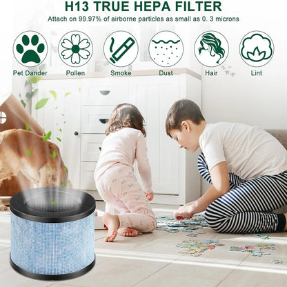 4Pcs Air Cleaner Replacement Filter Compatible with For AROEVE MK01 MK06 DH-JH01 For Air Cleaner Parts Home Appliance Part