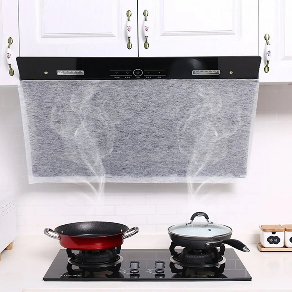 Cooker Hood Grease Filter Paper Range Hood Filter Paper Non Woven Range Hood Grease Filter Sheets Paper for Kitchen Supplies