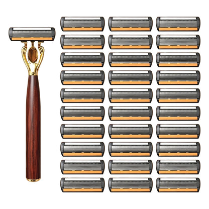Manual Razor with Six-Layer Blades