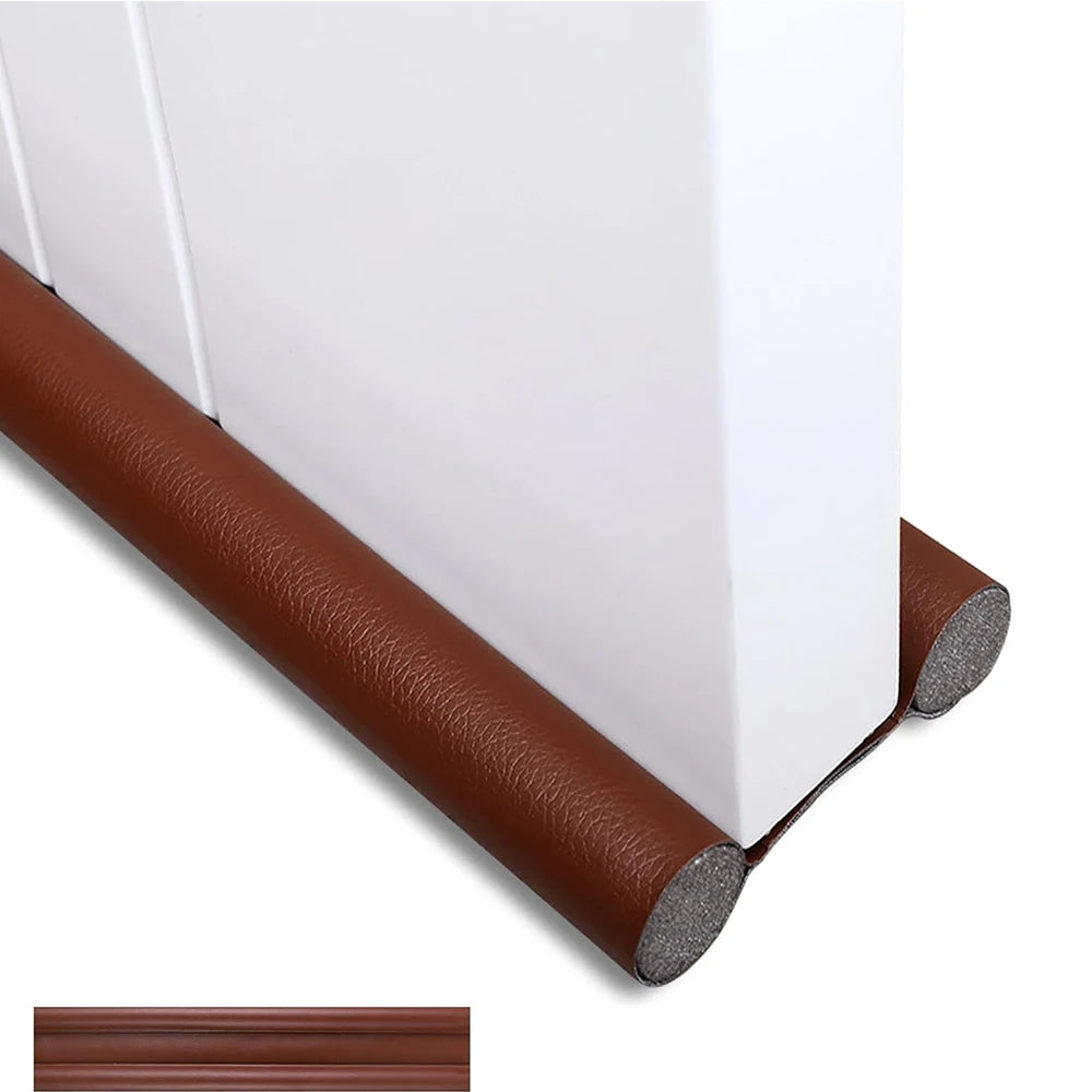 1-4pcs Flexible Door Seal Strip Soundproof Windproof Cuttable Anti-cold Washable Door Gap Weatherstrip Self Adhesive Strip