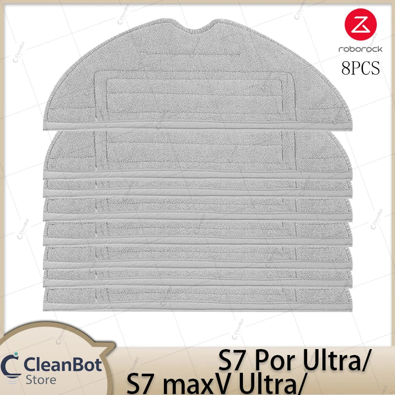 Compatible with Roborock S7 MaxV Ultra/S7 Pro Ultra Robot Vacuum Cleaner Accessories Main Brush Side Brush HEPA Filter Mop Cloths Spare Parts